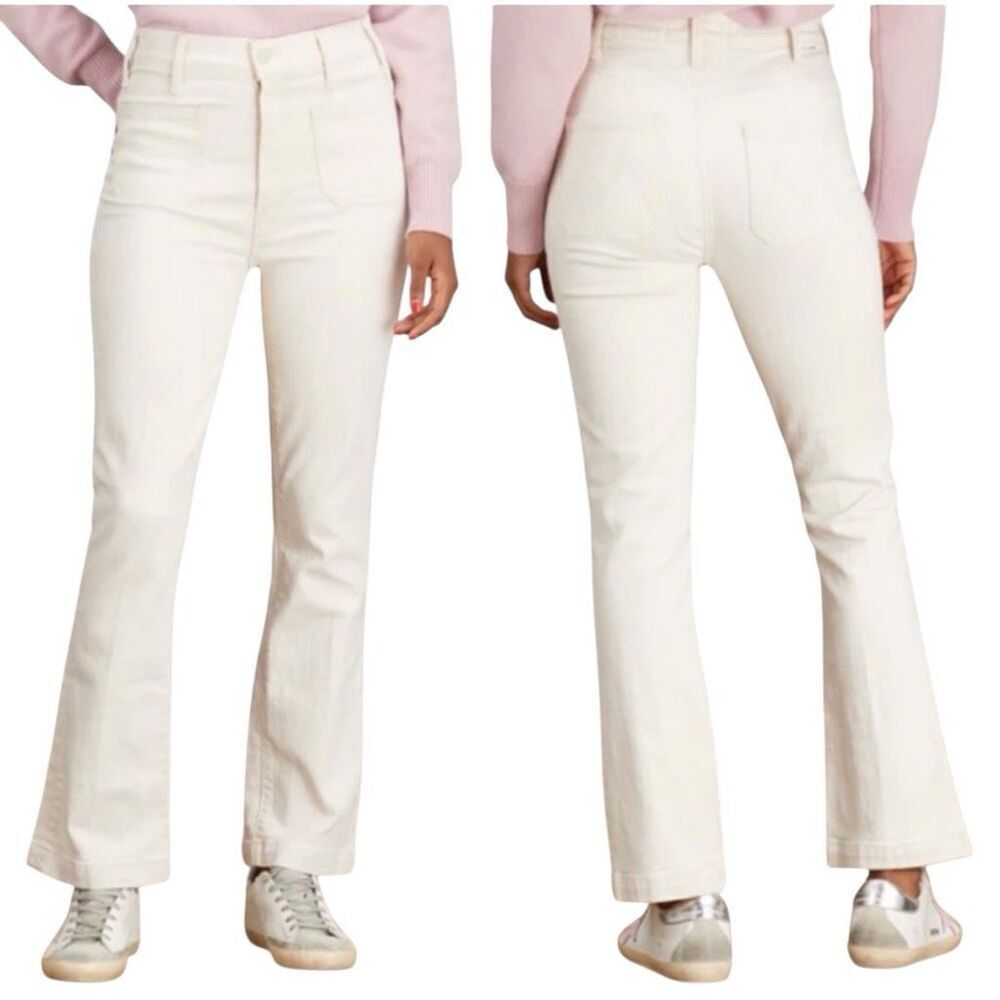 Mother Superior The Hustler Patch Pocket Flood Jeans Act Natural Size 26